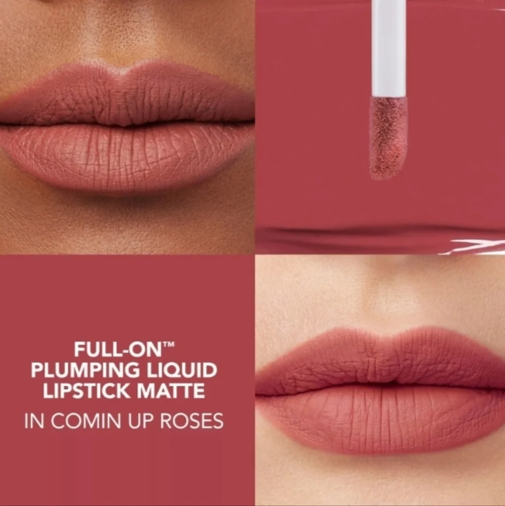 Buxom Full-On Plumping Liquid Lipstick Matte - Comin Up Roses